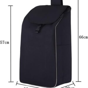 Shopping Cart Bags/Trolley Replacement Bag Oxford Cloth Waterproof Storage Bag 38L(Size:33x20x66Cm).