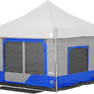 E-Z UP Camping Cube 6.4, Converts 10′ Straight Leg Canopy into Camping Tent, Royal Blue (Canopy/Shelter NOT Included)