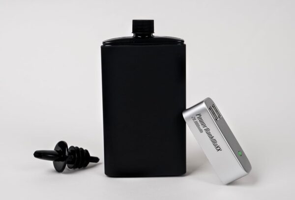 BEV-Bank Hidden Power Bank Flask - Holds Approximately 8 oz. (235 ml)