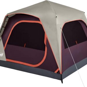 Coleman Skylodge Instant Tent, 4/6/8 Person Tent Sets Up in About 1 Minute, Weatherproof Tent with Pre-Attached Poles & Carry Bag, Made of PFAS-Free Materials