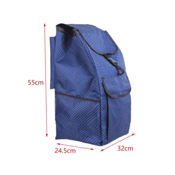 Amagogo Shopping Trolley Replacement Bag Shopping Cart Bag Oxford Cloth Thickened Trolley Bag Handtruck Bag for Home Utility Cart, E - Image 3