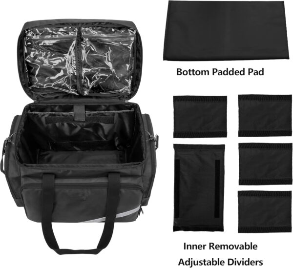 Trunab Rolling Medical Equipment Storage Bag,First Aid Kits Bag for Nurses and Doctors,EMT, EMS - Image 3