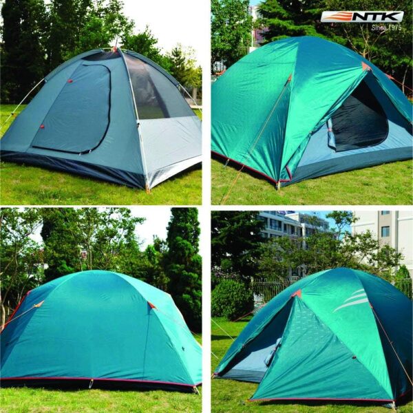 NTK Colorado GT 2/4/6/8 Person Outdoor Dome Family Camping Tent 100% Waterproof, Easy Assembly, Durable Fabric Full Coverage Rainfly - Micro Mosquito Mesh - Image 6