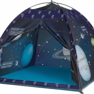 Space World Play Tent Galaxy Dome Playhouse for Boys and Girls Imaginative Play-Astronaut Space for Kids Indoor and Outdoor Fun, Perfect Kid’s Gift- 47″ x 47″ x 43″