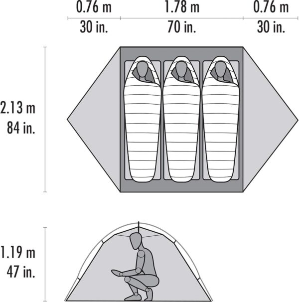 MSR Access 3-Person Lightweight 4-Season Tent - Image 5