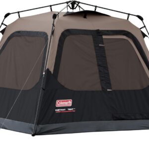 Coleman Cabin Tent with 1-Minute Setup, 4/6/8/10 Person Instant Tent with Weatherproof Floor, Pre-Attached Poles, Air Vent, & Carry Bag