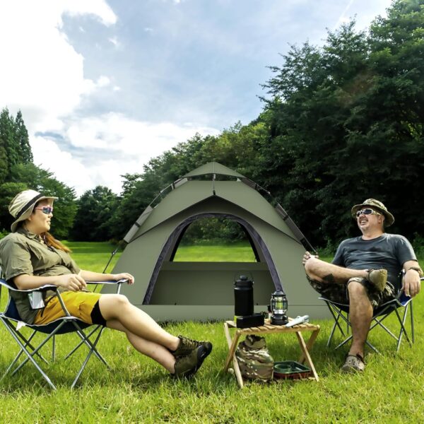 Instant Pop-Up Tents for Camping, 2-3 Person Camping Tent 60s Automatic Easy Setup Tent, Double-Thick Waterproof Tent Family Tent for Hiking Backpacking - Image 8