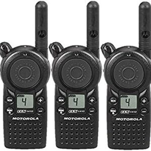 3 Pack of Motorola CLS1410 Two Way Radio Walkie Talkies (UHF)