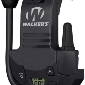 WALKER’S Razor Walkie Talkie Attachment – 22 Channels 3 Miles Range Distance Voice-Activated Handsfree Communication Device for Razor Shooting Muffs, 3 AAA Batteries Included