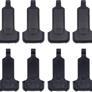 Walkie Talkie Belt Clip Compatible for WLN KD-C1 AP-100 Retevis RT22 Zastone X6 NKTECH NK-U1 Zeadio ZS-B1 LUITON LT-316 TIDRADIO TD-M8 RADTEL RT-10 RADIODDITY R1 Radio (8 Pack)