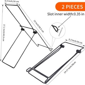 2 Pack Solar Panel Stand, Folding Solar Panel Stand, No Fixed Installation Required Sturdy and Lightweight Suitable for Solar Panels Less Than 0.35 Inches Thick