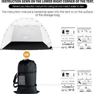 Portable Paint Booth Tent,Siebwin 10(L)x8(W)x6.3(H)ft Larger Spray Paint Tent with Built-in Floor & Mesh Screen & Windproof Hooks,Painting Tent Station for Furniture DIY Hobby Tool,Spray Paint Shelter