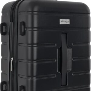 Wrangler Tall Trunk Luggage 4 Piece Set, Black