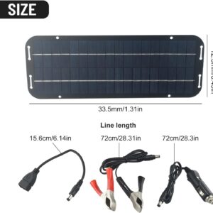 Solar Charging Panel, 60W 12V Portable Solar Panel Solar Panel Battery Charger For Caravan Car Van Boat