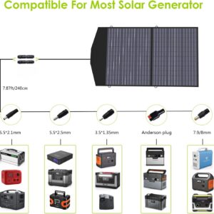 ALLPOWERS SP027 Foldable Solar Panel 100W, IP66 Portable Solar Panel kit with 18V Output, 22% Efficiency Module for Outdoor Camping, Portable Power Station, Laptops, Motorhome, RV