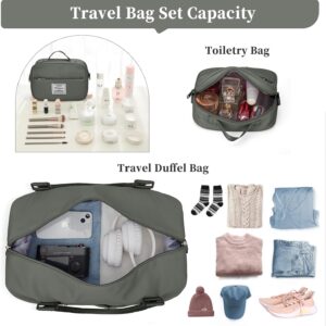 Weekender Bags for Women,Personal Item Travel Bag with Shoes Compartment,Overnight Travel Duffel Bag with Toiletry Bag