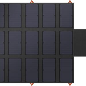 100W Foldable Solar Panel 20V Portable Solar Charger with QC3.0 USB-A & Type-C Output IP68 Waterproof for Cell Phones Tablets Camera Outdoor Camping RV Hiking Travel Small Power Station