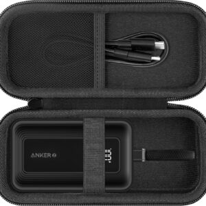 khanka Hard Travel Case Replacement for Anker Zolo Power Bank, 10,000mAh 30W Portable Charger, Case Only.(Black)