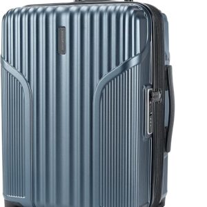 BAGSMART Expandable Carry On Luggage 22x14x9 Airline Approved, Carry-On Suitcase with Spinner Wheels, Hardside Polycarbonate Rolling Travel Luggage with TSA Lock 20-Inch, Blue