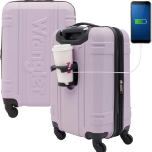 Wrangler Astral Hardside Luggage, Lilac, 20-Inch Carry-On