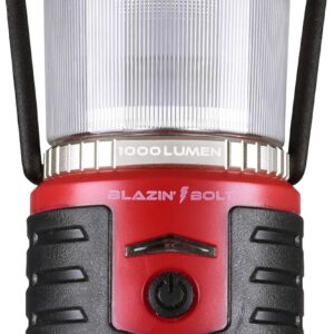 Blazin Bolt Rugged USB Rechargeable Lantern | 1000 Lumen | 350 Hours of Light | Giant 12000mAh Power Bank | 6 Modes | Camping, Emergency, Power Outage, Storm, Blizzard, Hurricane Survival