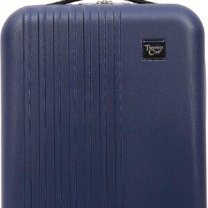 Travelers Club Cosmo Hardside Spinner Luggage, Navy Blue, Carry-On 20-Inch